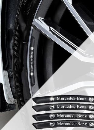 Наклейка на диски Mercedes Benz (чёрный)