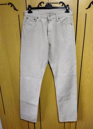 Шикарные джинсы levi's левис оригинал бежевые большой рост
