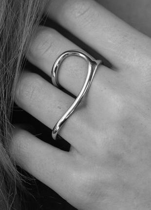 Серебряное кольцо "Elisa" (на два пальчика) 1245