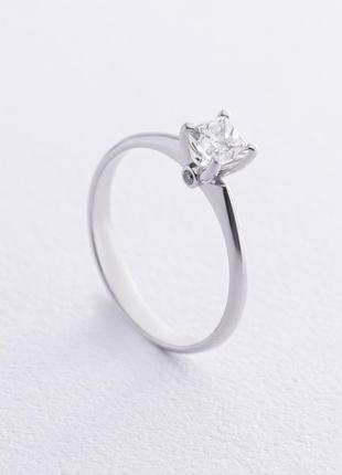 Помолвочное кольцо с бриллиантами (белое золото) 236511121