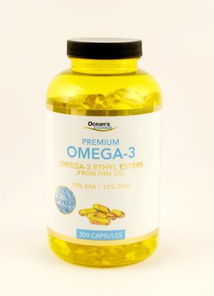 Витамины рыбий жир Ocean`s Essentials Premium Omega-3 300 шт Н...