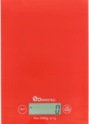 Электронные кухонные весы Domotec MS-912 до 5 кг Red NS