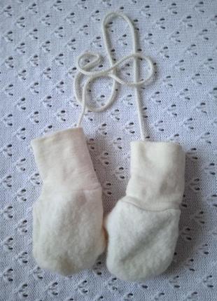 Термо перчатки из мериносовой шерсти для малыша теплые шерстян...