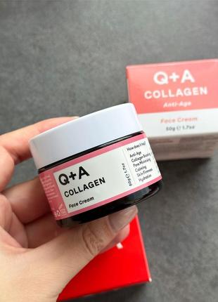 Крем для лица с коллагеном q+a collagen face cream 50g
