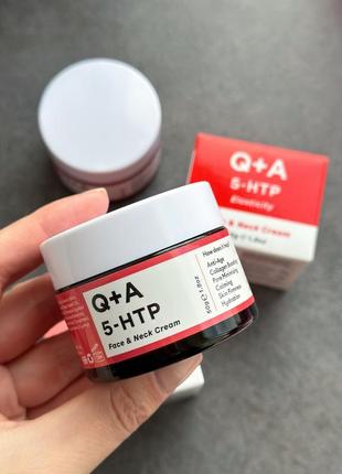 Крем для лица и шеи q+a 5-htp face &amp; neck cream 50g