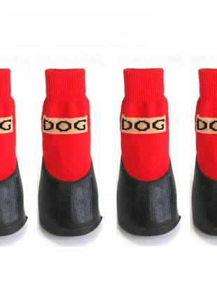 Водонепромокаемые носки для собак multibrand "dog" с липучкой ...