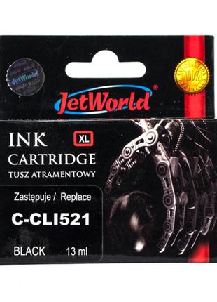 Картридж JetWorld Canon CLI-521B Black