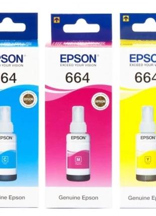 Оригінальне чорнило EPSON 664 для струменевих принтерів EPSON