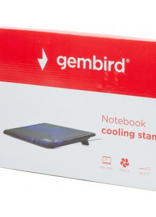 Підставка для охолодження ноутбука Gembird NBS-2F15-01