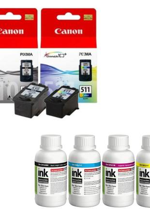 Набір картриджів Canon PG-510, CL-511 Black/Color + Чорнило Co...