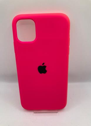 Чохол IPhone 11 Silicone case electric pink 53996