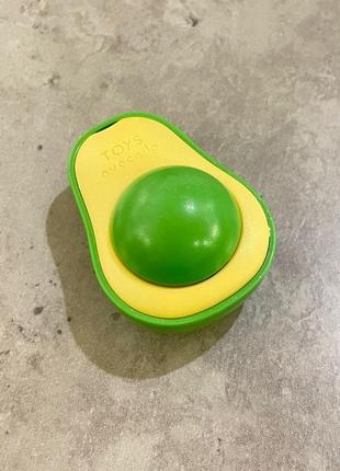 Игрушка для котов авокадо для лизания с мяткой. зеленая