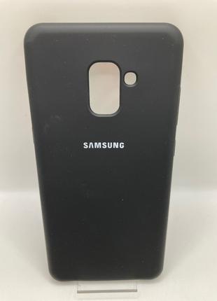 Чохол Samsung A8 Plus 2018/ A730 silicon case чорний