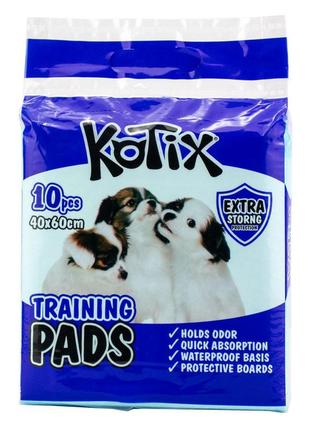 Пеленки для собак kotix premium 40х60 см 10 шт