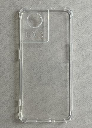 OnePlus 10R прозрачный силиконовый чехол (бампер)