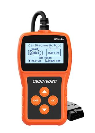 Сканер MS309PRO OBD2, диагностический инструмент, тестер аккумуля