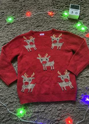 Новорічний светр уні 5-6 років