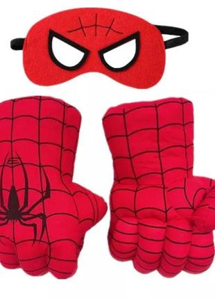 Кулаки Человека-паук с маской ABC детские мягкие
