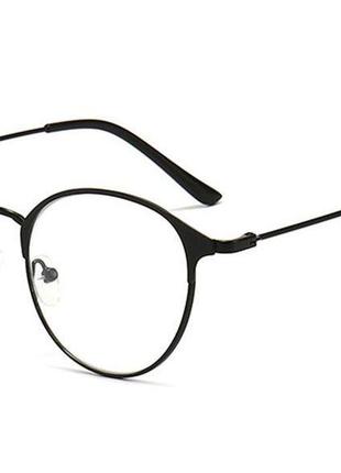 Имиджевые очки KLASSNUM HMC круглые черные