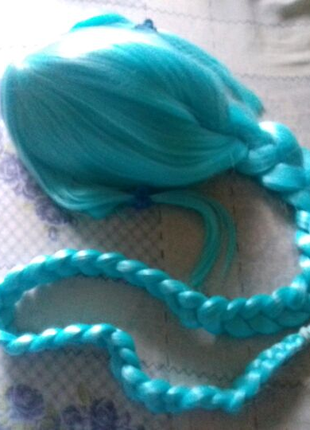 Голубой парик 150 см