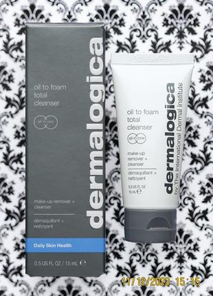 Средство для демакияжа и очищения кожи dermalogica oil to foam...