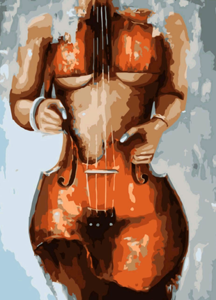 Картина за номерами Жінка-скрипка