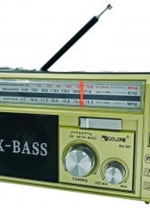 Радіоприймач з ліхтариком Golon RX-381 FM, USB, MicroSD, MP3