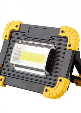 Светодиодный фонарь LED прожектор зу USB L811-20W-COB-1W с Pow...