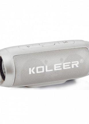 Портативная Bluetooth колонка KOLEER S1000 Grey (Оригинал)