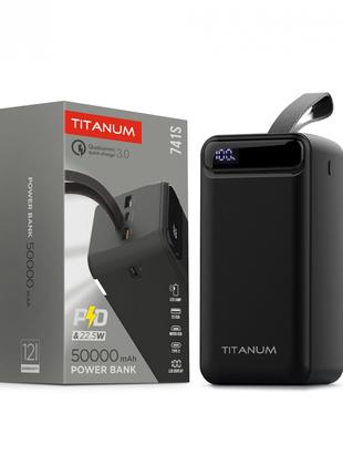 Портативное зарядное устройство Powerbank TITANUM 741S 50000mA...