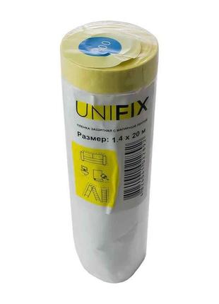 Пленка защитная с малярной лентой UNIFIX 1400мм*20м