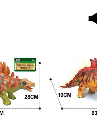 Животные игрушкиQ9899-552A Динозавры,2 вида,звук,резина с сили...
