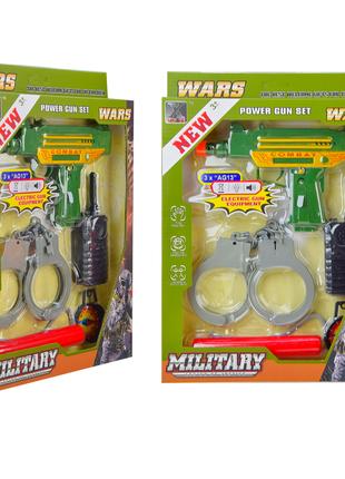 Детский военный набор игрушечный JS042 батар., свет, звук, Пис...