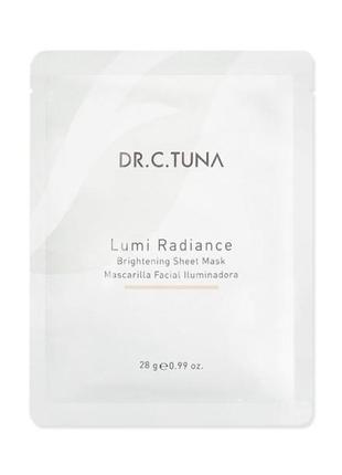 Одноразова тканинна маска lumi radiance dr. c.tuna, 28 г