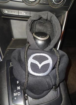 Чехол кофта худи аксессуар на кпп car hoodie мазда mazda черны...