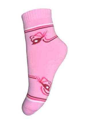 Шкарпетки дитячі махра КЛ06 метелик (рожевий) р.14 1 пар ТМ КЛ...