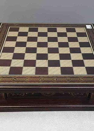 Настольная игра Б/У Dreizer шахматы нарды деревянные ручной ра...