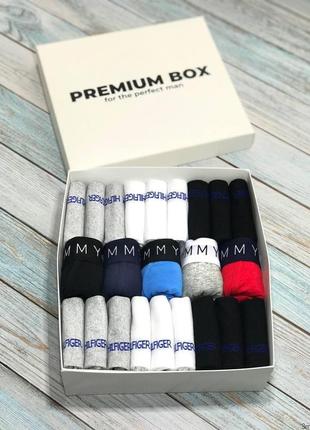 Мужской комплект premium box tommy hilfiger (5 шт трусов + 18 ...