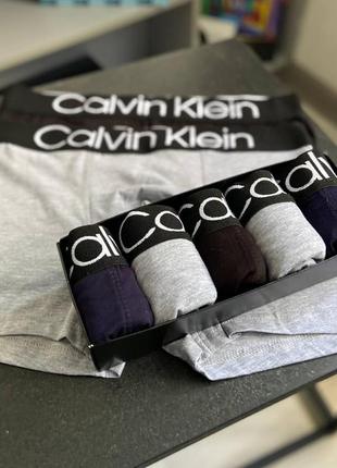 Набір чоловічих трусів calvin klein boxer black 5 шт.