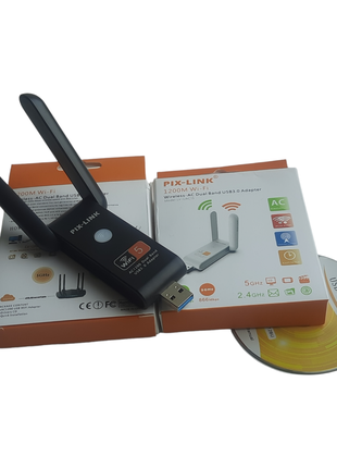 Двухдиапазонный USB Wi-Fi Адаптер Pix-Link UAC15 2.4/5GHz 1200M