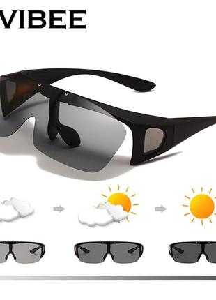 Откидные поляризационные солнцезащитные очки фирмы vivibee, uv...