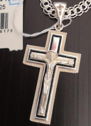 Серебряный крестик - крест из серебра 925 пробы