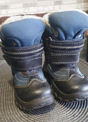 Зимние мембранные ботинки сапожки на мальчика romika