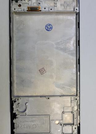 Дисплей (экран) Samsung M32, M325F черный с рамкой oled