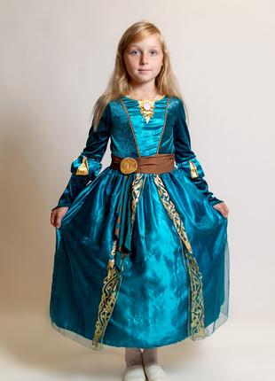 Плаття відважна мерідна, сукня принцеси дісней 5-6 років