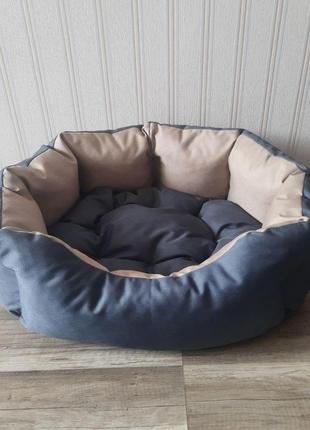 Лежак для собак и котов 35х45см лежанка для маленьких собак и ...