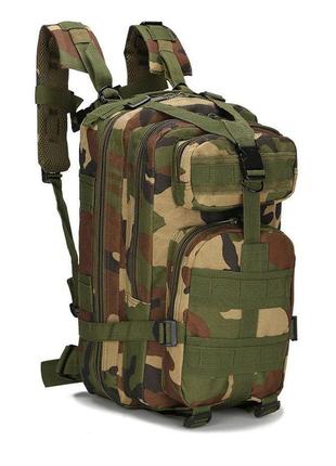 Армейский тактический рюкзак woodland. камуфляжный военный рюк...