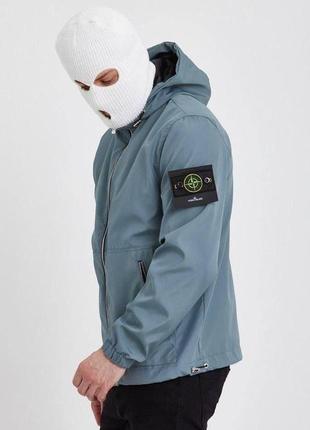 Мужская ветровка stone island акамарин