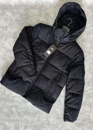 Мужская зимняя куртка puma черная до -20