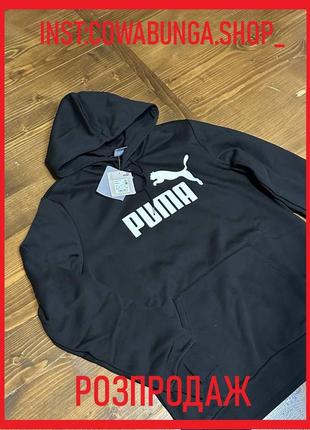 Толстовки puma essentials big logo men's hoodie
